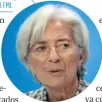  ??  ?? Christine Lagarde, directora general del FMI.