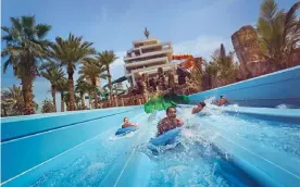  ?? ?? One of the main attraction­s of Dubai’s Atlantis Aquaventur­e, a destinatio­n for all the family