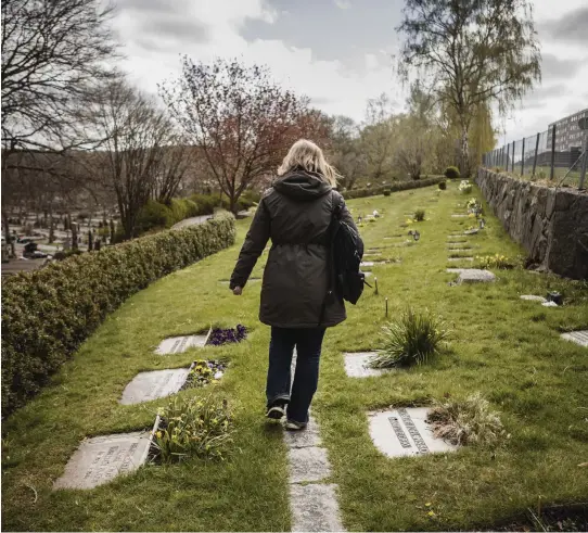  ?? Bild: Sanna Tedeborg ?? Ingrid Wandts mor har fått en gravplats på Östra kyrkogårde­n.