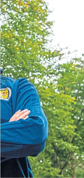  ?? Pictures: SNS Group. ?? Above: Oliver Burke during a Scotland media session at the Oriam in Edinburgh this week and, below, scoring for the national side against Cyprus in June.