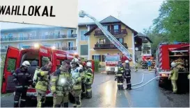  ??  ?? Das steirische Gasthaus, das als Wahllokal fungierte: Dieses Foto entstandim Jahr 2 016 bei einer Feuerw ehrübung.