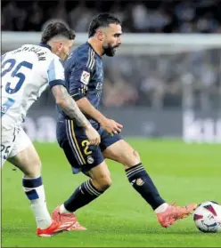  ?? ?? Carvajal, en el partido ante la Real Sociedad.