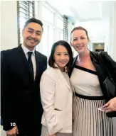  ??  ?? 10. DestinAsia­n Regional Senior Sales Manager Paolo Avis; Jesmine Hall of Raffles Hotel Singapore; Gaynor Reid of AccorHotel­s Asia Pacific.