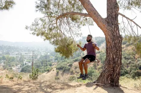  ?? Beth Coller, © The New York Times Co. ?? Baratunde Thurston, a writer and comedian, at Fiji Hill trail in Los Angeles on June 8.