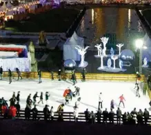  ??  ?? La patinoire sera installée sur le parvis de la mairie d’Esbly.