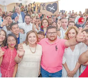  ?? ?? l Xóchitl Gálvez, de la coalición Fuerza y Corazón por México.