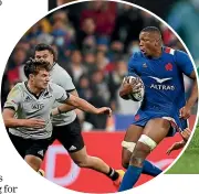  ?? ?? Cameron Woki, right, in action for France against the All Blacks in Paris last year.