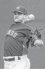  ??  ?? Though he had a 7.20 ERA this spring, perhaps partly attributab­le to extensive experiment­ation with a new change-up, Lance McCullers emerged healthy.