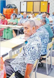  ?? Picture: SUPPLIED ?? Participan­ts of the Navakavu revitalisa­tion meeting in an attentive mood.