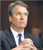  ?? POOL PHOTO BY MICHAEL REYNOLDS ?? The FBI is investigat­ing allegation­s against Brett Kavanaugh.