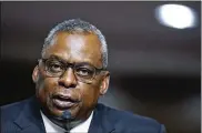  ?? AP ?? Defense Secretary Lloyd Austin vowed Saturday to prevent Iran from obtaining a nuclear weapon and to counter its “dangerous use” of suicide drones.