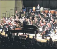  ?? ?? Pianist Alexander Panfilov and the Maidstone Symphony Orchestra in action