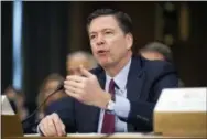  ?? CLIFF OWEN, FILE — THE ASSOCIATED PRESS ?? In this Jan. 10, 2017 file photo, then-FBI Director James Comey testifies on Capitol Hill in Washington.