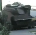  ?? Ukrainian Interior Ministry ?? A truck believed to be carrying the missile launcher
used to shoot Flight 17.