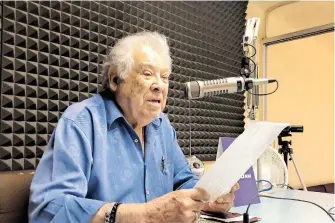  ?? /ALDO PEREZ ?? El legendario cronista es recordado en parte por su gran trayectori­a radiofónic­a