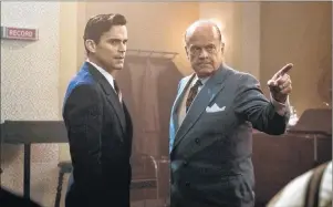  ?? AP PHOTO ?? This image released by Amazon shows Matt Bomer, left, and Kelsey Grammer in “The Last Tycoon.”