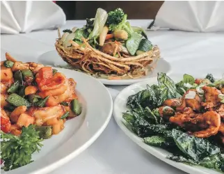  ??  ?? L’Orchidée de Chine, with its upscale Szechuan menu, remains a Montreal favourite, Lesley Chesterman says.