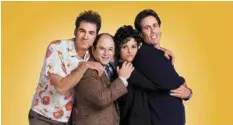  ?? ?? Il cast della serie: MICHAEL RICHARDS, JASON ALEXANDER, JULIA LOUIS-DREYFUS, JERRY SEINFELD