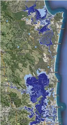 sunshine coast flood map Pressreader Sunshine Coast Daily 2016 04 16 Climate Change sunshine coast flood map