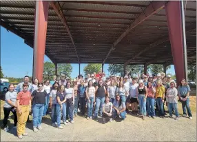  ?? ?? FFA members ranging from seventh grade to twelfth grade competed at the Arkansas/ Oklahoma State Fair CDE Competitio­n.