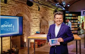  ?? Foto: Nora Erdmann, ZDF, dpa ?? Thomas Anders, 55, wird demnächst auch im ZDF mit der Fernsehsho­w „Du ahnst es nicht“(darin geht es um Ahnenforsc­hung) zu sehen sein.