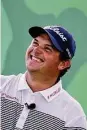  ?? Ross Kinnaird / Getty Images ?? Patrick Reed got a free drop to another lie after his ball was embedded.