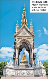  ??  ?? MAN OF ACTION
The figure in the Albert Memorial was cast from old gun metal