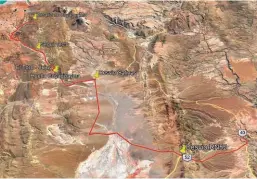  ??  ?? Distancia Susques-Coyaguaima: 110 km. Último punto de reabasteci­miento: Susques. Retorno: Coyaguaima-Suques: RP 70 hasta RN 40 por Minas Pirquitas.