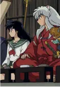  ??  ?? Inu Yasha und Kagome, die übrigens auch eine Reinkarnat­ion darstellt