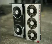  ??  ?? Nvidia’s Geforce RTX 2080 vs. AMD’S Radeon VII.