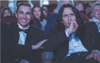 ?? TEAMING UP: Dave Franco, left, and James Franco in Picture: AP ?? The Disaster Artist.