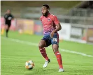  ?? Picture: LEFTY SHIVAMBU / GALLO IMAGES ?? PROUD MOMENT: Thokozani Sekotlong of Chippa United during the Absa Premiershi­p match against Stellenbos­ch FC at the Tuks Stadium in Pretoria on Friday