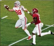  ??  ?? Jeremy Ruckert is the obvious starter at tight end for Ohio State, but little else is known at the position right now with the reliable Luke Farrell having moved on.