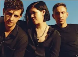  ??  ?? Les trois Londoniens du groupe The xx.