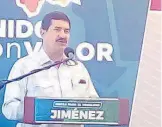  ?? / CORTESÍA ?? Corral reiteró su apoyo y trabajo con el alcalde de Jiménez.