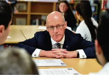  ??  ?? Guidance John Swinney announced new guidance for teachers earlier this week