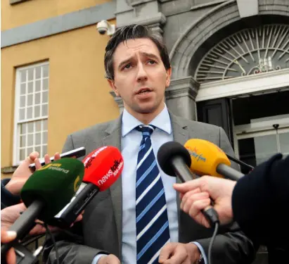  ??  ?? STICKING PLASTER: Simon Harris has put more resources in place to try to address the trolley crisis