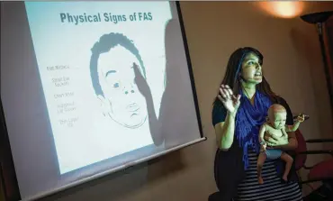  ?? BRANDON THIBODEAUX / THE NEW YORK TIMES 2012 ?? Margo Shanks, an employee of the Waco McLennan County Health Department, teaches a program about the effects of alcohol on pregnancy, in Waco, Texas.