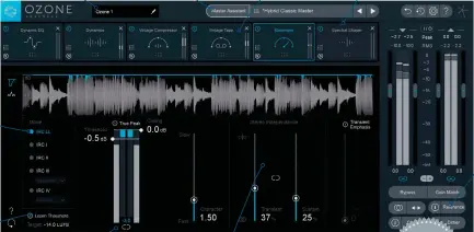  ??  ?? INSTANCE NAME The name entered here shows up in Tonal Balance Control IRC LL The Maximizer has a new low latency IRC I mode LEARN THRESHOLD Set the Maximizer to auto targeting MASTER ASSISTANT Ozone 8’s automatic mastering system! LINK Various...