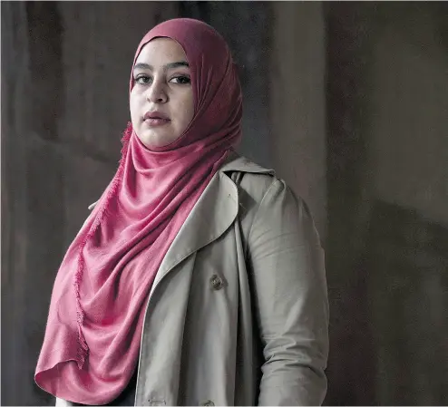  ?? DARREN CALABRESE / THE CANADIAN PRESS FILES ?? Dalhousie student executive Masuma Khan said Islamophob­ia is on the rise at the Halifax school. The student union is making emergency hijab kits available to students in case they are attacked and have their head covering pulled off.