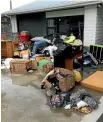  ?? PHOTO: SUPPLIED ?? Rubbish and belongings left behind by the tenant at Jamie McCracken’s Blenheim rental.