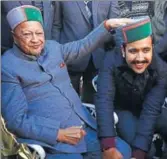  ??  ?? Vikramadit­ya made his assembly debut from Shimla Rural — a seat his father Virbhadra Singh vacated for him. HT FILE