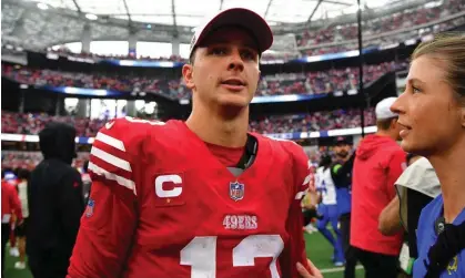  ?? ?? Brock Purdy has yet to throw an intercepti­on this season for the San Francisco 49ers. Photograph: Gary A Vasquez/USA Today Sports