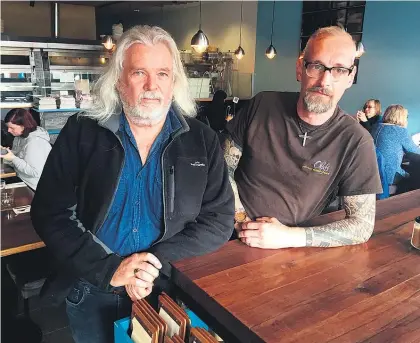  ?? Picture / Lincoln Tan ?? Olaf’s Cafe co-owners Robert Heeps and Olaf Blanke want planned immigratio­n changes scrapped.