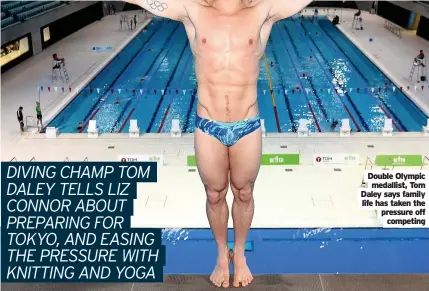  ??  ?? Double Olympic medallist, Tom Daley says family life has taken the pressure off competing
