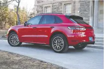  ??  ?? The new Porsche Macan sports some pretty serious 21-inch rubber.