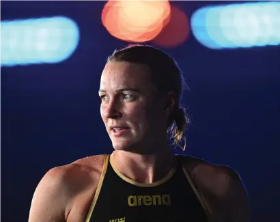  ?? ?? Sarah Sjöström tog sig till finalen på 50 meter fjäril med snabbaste tid.