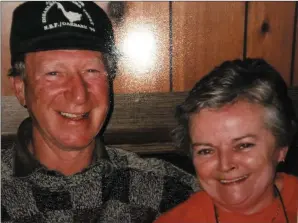  ??  ?? Jack Charlton with Nora Roche of Roche’s Bar Killavulle­n where the former Ireland magager was a friend and regular visitor.