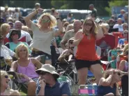  ?? MEDIANEWS GROUP FILE PHOTO ?? Fans get into the music of ‘High Valley’ on the main stage at the 2018 Citadel Country Spirit USA Festival at Ludwig’s Corner show grounds.