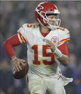  ?? Marcio Jose Sanchez ?? The Associated Press After accounting for five turnovers in the 54-51 Week 11 loss to the Rams, Chiefs quarterbac­k Patrick Mahomes looks to bounce back against the Raiders.